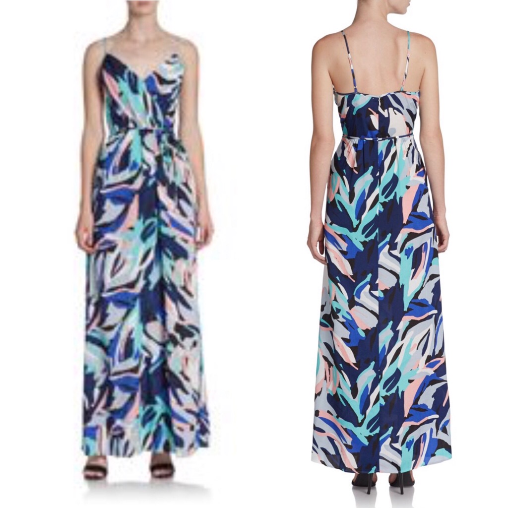 Yumi Kim Size Xs Cleo Watercolor Maxi Dress Sleeveless | Spring Summer